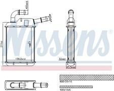 Nissens Wärmetauscher, Innenraumheizung hinten für SEAT VW
