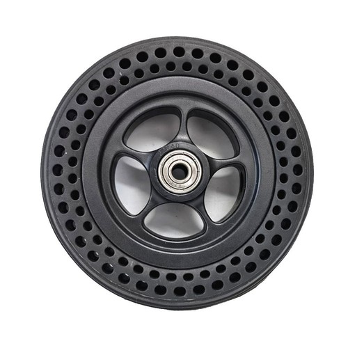 FRONT WHEEL ASSEMBLED SOLID TYRE ANTI-WITH HUB FOR E-SCOOTER REPLACES TIRE UK - Picture 6 of 8