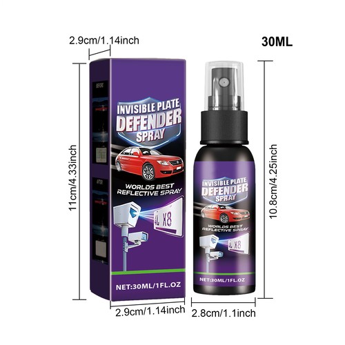 Invisible Plate Defender Licence Plate Invisible Defender Spray 30ml - Picture 3 of 12