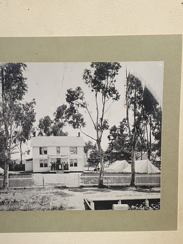 Photograph of Hotel San Ysidro Army Tent Near Hotel W/ Inscription VTG Photo - Picture 3 of 11