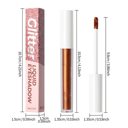 Women 1Pc Glitter Shimmer Eyeshadow Halloween Metallic Gloss Trendy Eye Makeup - Picture 30 of 40