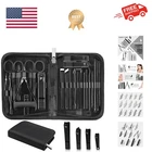 Manicure Set Professional Nail Clipper Kit-26 Pieces Stainless Steel Manicure...