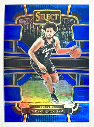 2023-24 Select Cade Cunningham Silver Blue Prizm Refractor SP 26 Detroit Pistons - Imagen 7 de 12