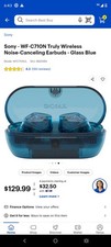 Sony WF-C710N/W Truly Wireless Noise-Canceling Earbuds White Bluetooth Open Box