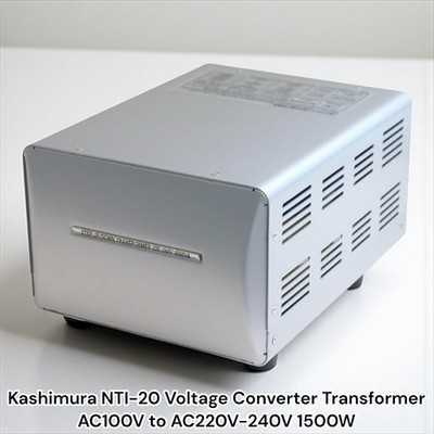 Kashimura NTI-20 Voltage Converter Transformer AC100V to AC220V-240V 1500W