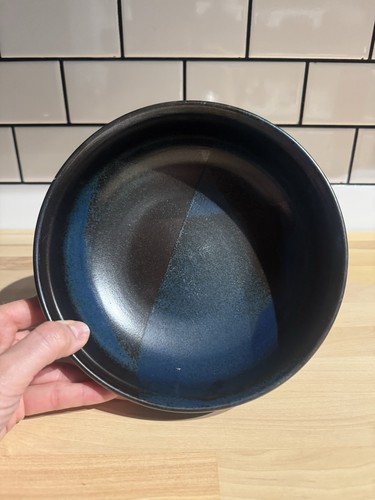 Vintage Iron Mountain Blue Ridge Steinzeug Gemüse Servierschüssel 7,6 Zoll EUC