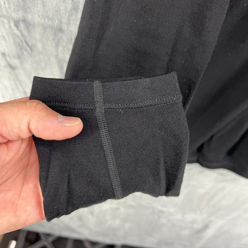 Icebreaker Men's Classic Merino 260 1/4 Zip Long Sleeve Sz Large Black - Picture 7 of 19