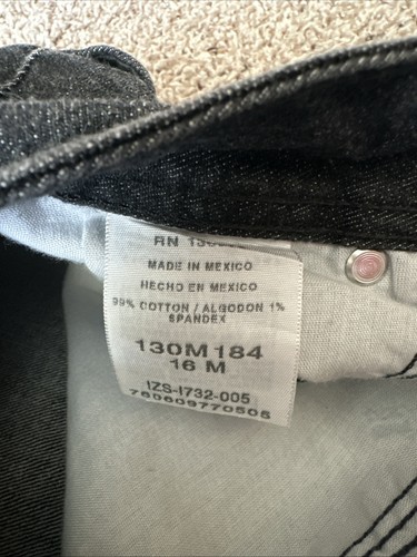 Riders By Lee Women Size 16 (Measure 33X30.5) Charcoal Straight Leg Denim Jeans - Picture 5 of 8