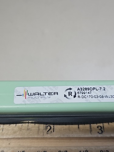 Walter 6799247 Coolant Thru Carbide Drill A3289DPL-7.2 - Picture 4 of 6