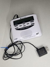 Midland WR-120EZ NOAA Emergency Weather Alert Radio W Alarm Clock White Tested