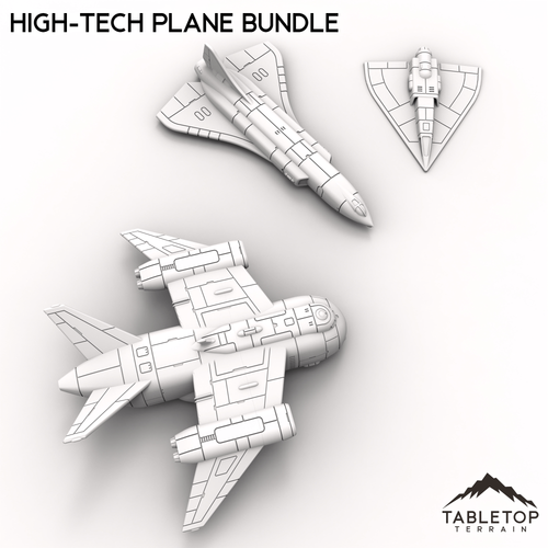High-Tech Plane Bundle - Small Scale Mech Wargames 6mm 8mm - Picture 10 of 10