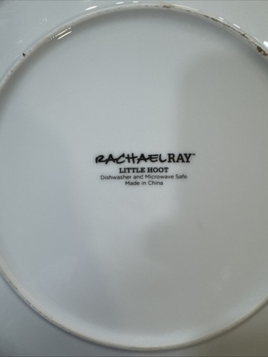 Rachael Ray Little Hoot Set Of 4 Dinner Plates - Picture 3 of 3