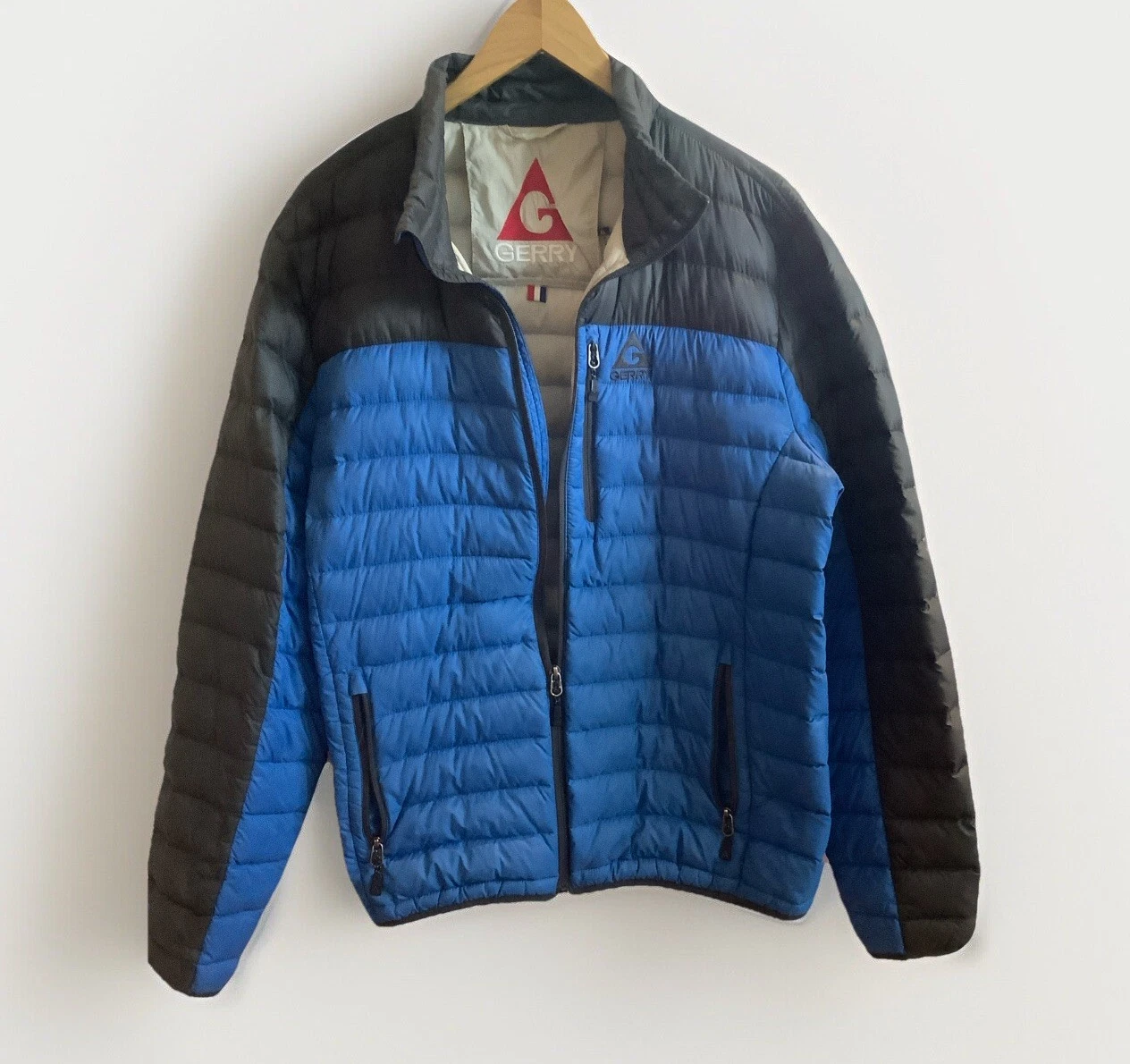 Gerry Men XL Blue & Black Lightweight Travelers Jacket