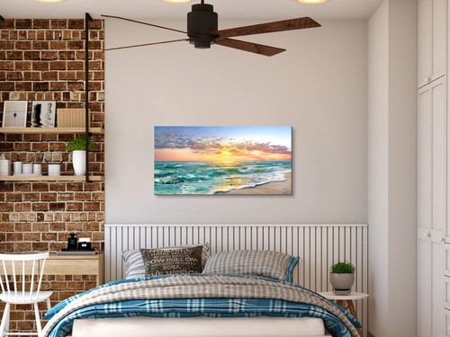 Beach Ocean Wall Art Pictures for Living Room - Canvas Print Wall Art Beach S... - Picture 8 of 9