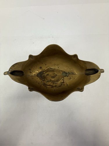 Vintage Solid Brass Centerpiece Planter Eagle Head Handles Decorative Bowl - Picture 19 of 24