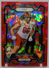 🏈2024 Prizm Draft Picks Dalton Kincaid Red Ice Prizm #12 - Utah COLOR MATCH🏈