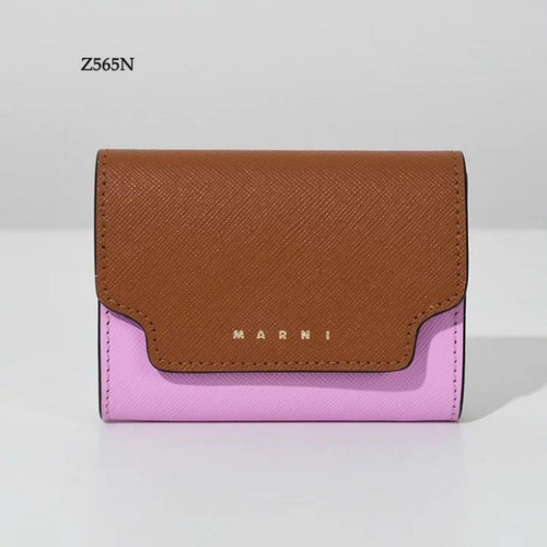 MARNI Portafoglio Donna Porta Carte/Portamonete Marrone - Foto 6 di 9