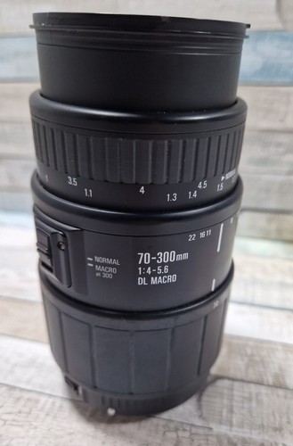 Lente teleobjetivo zoom enfoque macro Sigma 70-300 mm f/4-5,6 DL con HONGOS - Imagen 2 de 8