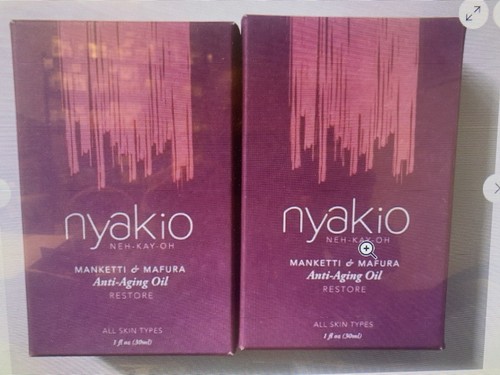 2x Nyakio Manketti & Mafura Anti-Aging Oil-Restore-All Skin Types 1 fl oz - Picture 14 of 23