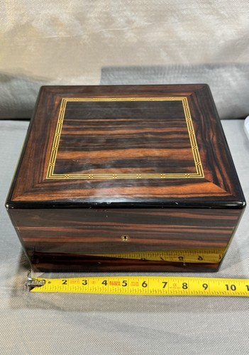 Alfred Dunhill Cigar Humidor Desktop Box NO KEY READ DUNHILL HUMIDOR DESCRIPTION - Picture 18 of 24