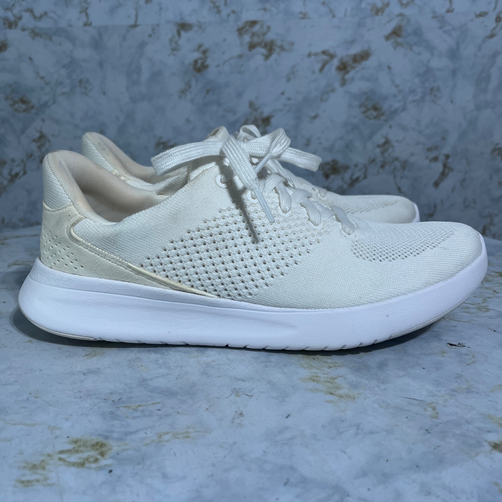 SAOLA Scarpe da ginnastica Kizik Lima uomo taglia 8 bianche comode slip on mani libere