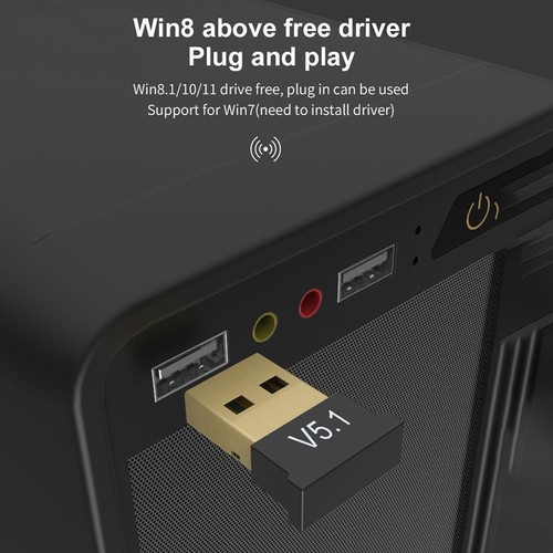 USB Bluetooth 5.1Adapter Transmitter Receiver Bluetooth H3I3 Bluetoo Audio T4C6 - Afbeelding 5 van 12