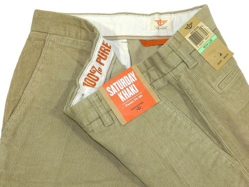 Men's Corduroy Pants NEW Dockers Classic D3 Tag 34x32 measured size 34x31 - Picture 2 of 6
