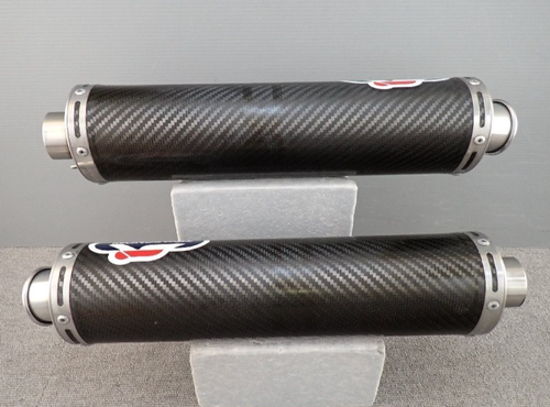 Termignoni Carbon High-Up Slip-On Muffler for Ducati Monster 400 900 M400 M900 - Picture 4 of 10