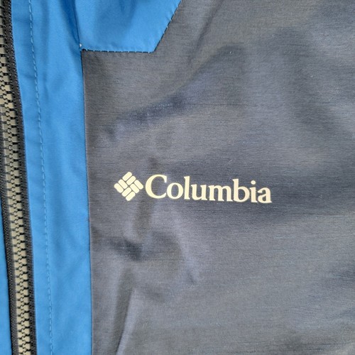 Columbia Blue Full Zip Hooded Jacket Fleece Lined Pockets Youth Medium 10/12 - Picture 7 of 12