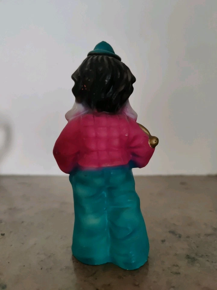 Clown Figur mit Trompete – Dipinto a Mano – handbemalt – Vintage Deko Sammler" - Bild 2 von 4