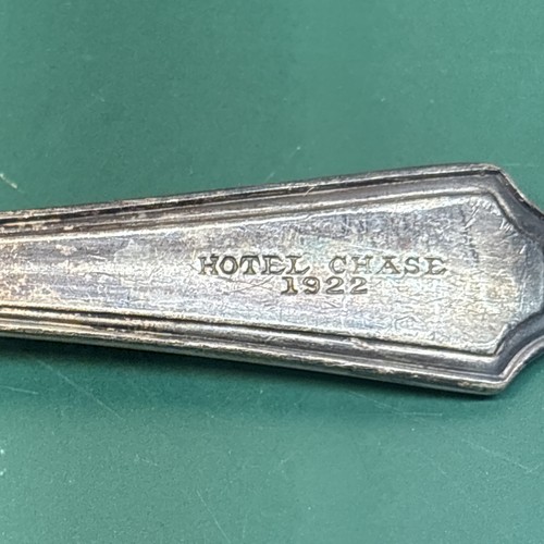 CHASE HOTEL 1922 Spoon International Silver Co Brand Used Metal Spoon - Picture 2 of 8