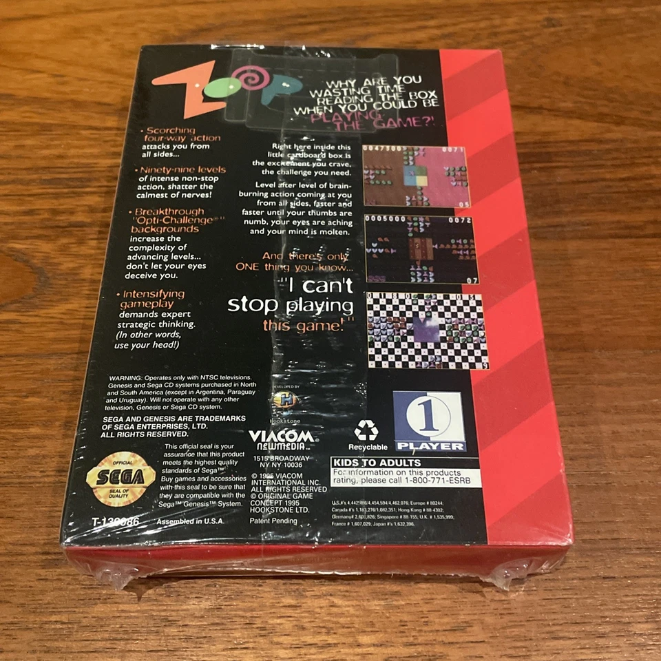 Zoop (Sega Genesis, 1995) - Sealed! - Image 2 of 2