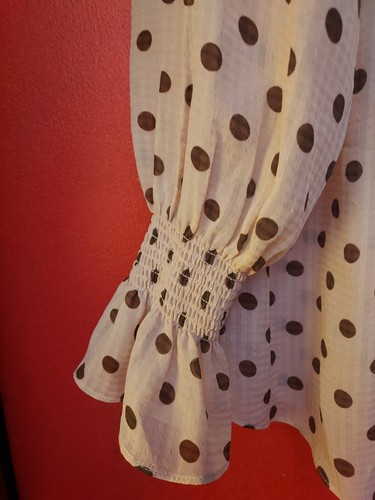 CAMICIA A POIS ANTHROPLOGIE BY THE RIVER L - Foto 6 di 6