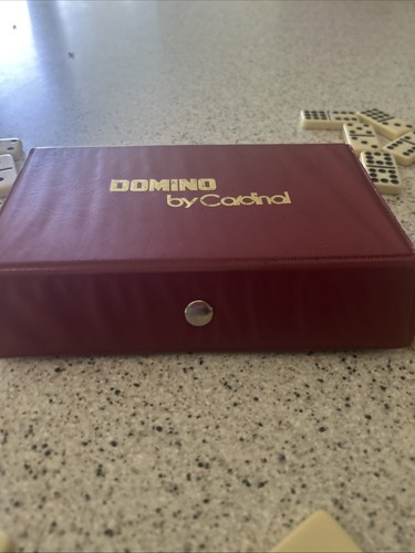 ***DOMINO BY CARDINAL~DOUBLE-SIX DOMINOS IN CASE~ALL IN GREAT CONDITION~55 Pcs - Picture 3 of 5
