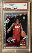 2021-22 Donruss Optic The RKE-Fast Break Holo #2 Jalen Green Houston Rockets