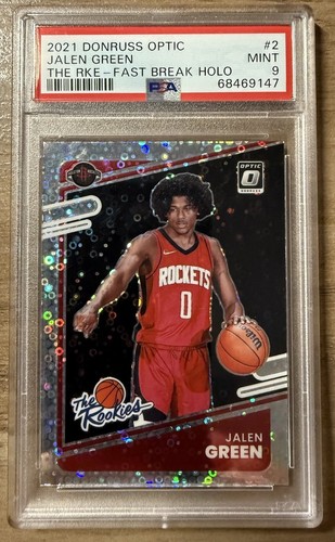 2021-22 Donruss Optic The RKE-Fast Break Holo #2 Jalen Green Houston Rockets - Picture 1 of 2