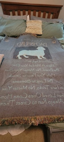 Ilan Shamir "Rat vom Dackel" schöne gewebte Gobelin Decke - Bild 4 von 4