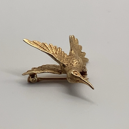 14k Gelbgold Kolibri Pin 2,7g - Bild 3 von 14