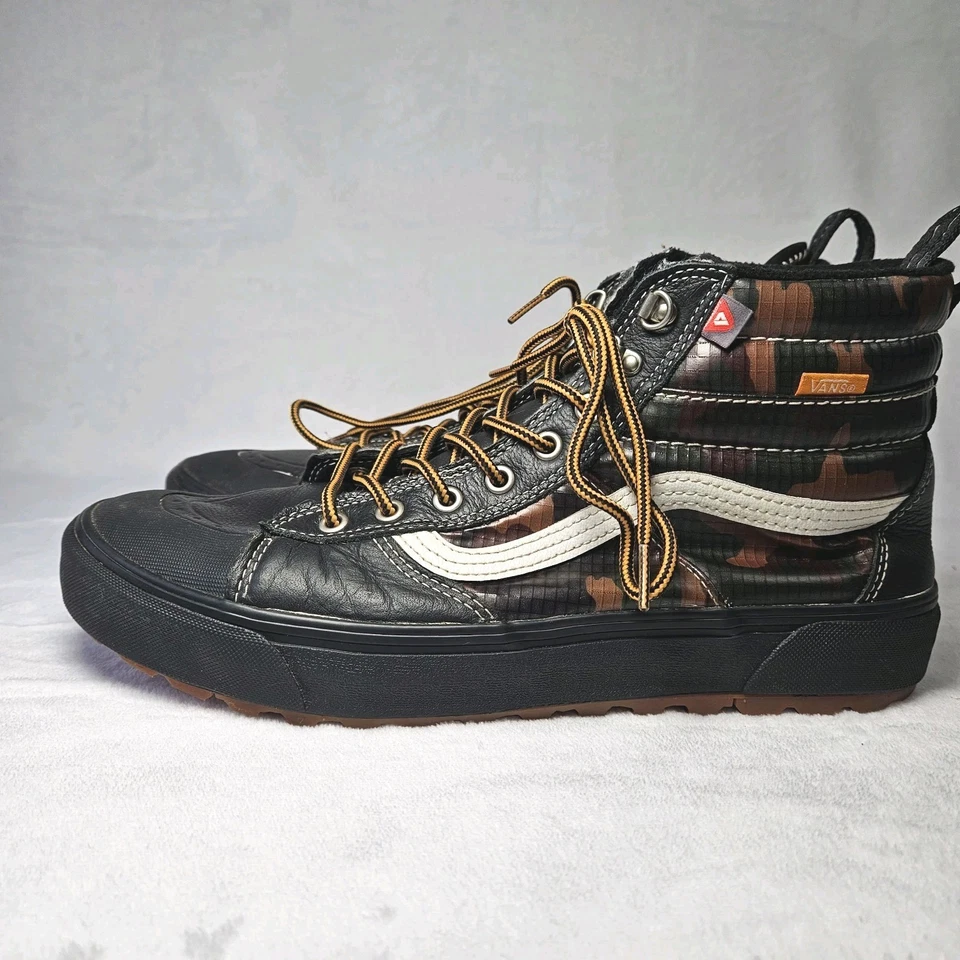 Vans Sk8-Hi MTE 2.0 DX черный камуфляж водонепроницаемый мужские ботинки размер 12 всепогодные - Изображение 2 из 4