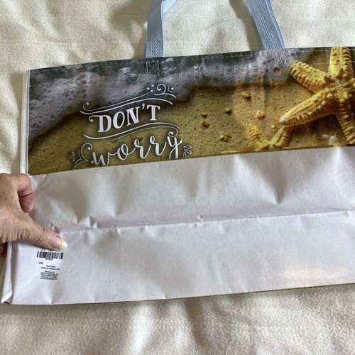 Cracker Barrel Shopping Tote/Beach/ Gift Bag/Beach Theme/Don’t Worry Be Happy - Picture 2 of 4