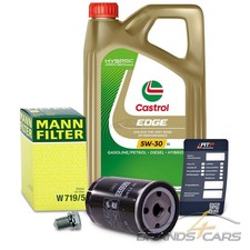 MANN-FILTER ÖLFILTER+5L CASTROL EDGE 5W-30 LL FÜR VW GOLF 1 2 3 1H 91-95