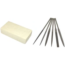 Magnesia Soldering Block, Set of 6 #2 Needle Files Jewelry Making Kit