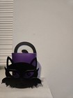YANKEE CANDLE SOPHIA CAT METAL VOTIVE HOLDER WITH PURPLE GLASS HOLDER