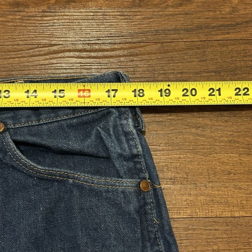 Vintage Wrangler Jeans Cowboy Cut Bootcut Mens 38x30 Made In USA Blue 13MWZ - Picture 6 of 12