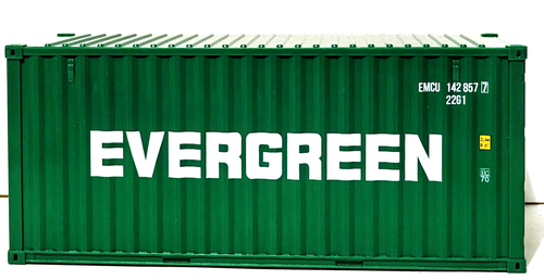 EVERGREEN - 1:30 - 20GP - ABS Shipping Container Model - Model Train Load - New - Picture 3 of 8