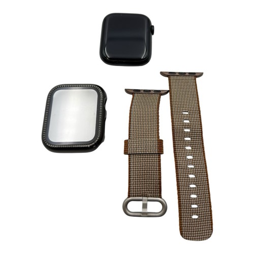 Unlocked Apple Watch Series 7 A2477 45mm Black GPS & Cellular - Photo 4 sur 9