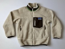 Patagonia Kids' Retro x Deep Pile Fleece Full Zip Large 12 Natural Oat Jacket