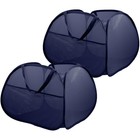 2 Pack Collapsible Laundry Baskets, 90L Large Foldable Laundry Basket, Durable 