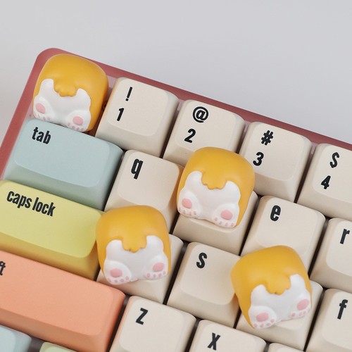 Universal Cartoon Corgi Keycaps Creative Personalized 3D Corgi Butt Keyboard Cap - Afbeelding 11 van 13