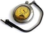 Silver Antique Hebdomads 8 Day Pocket Watch Swiss Made 925. Vintage Rare